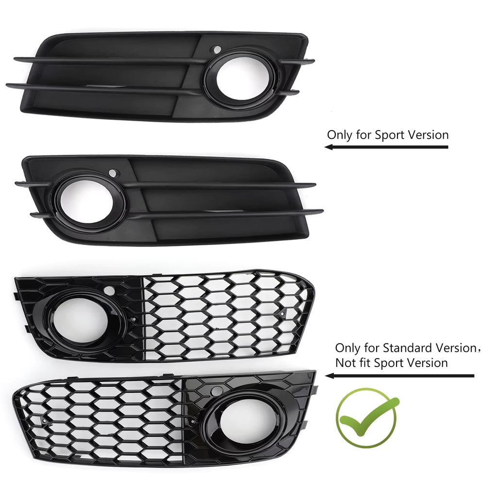 Audi B8 A4 Honeycomb Fog Grilles
