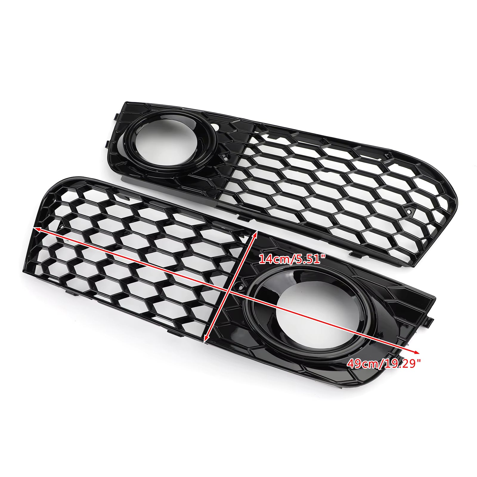 2009-12 Audi A4 Honeycomb Fog Grilles