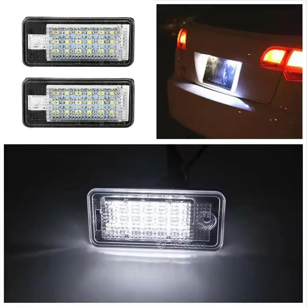 Audi A3 S3 A4 S4 A6 C6 A8 S8 Q7 LED License Plate Lights